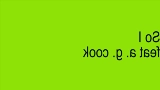 Okładka teledysku So I featuring a. g. cook
